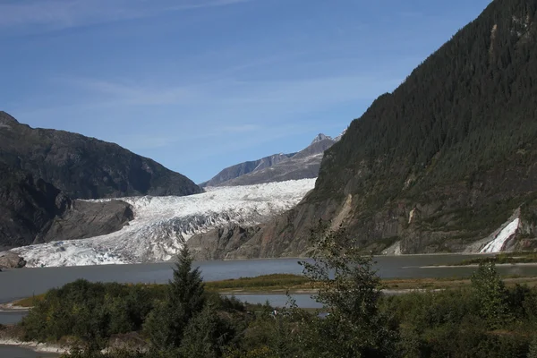 Geleira Mendenhall; Juneau, Alasca — Fotografia de Stock