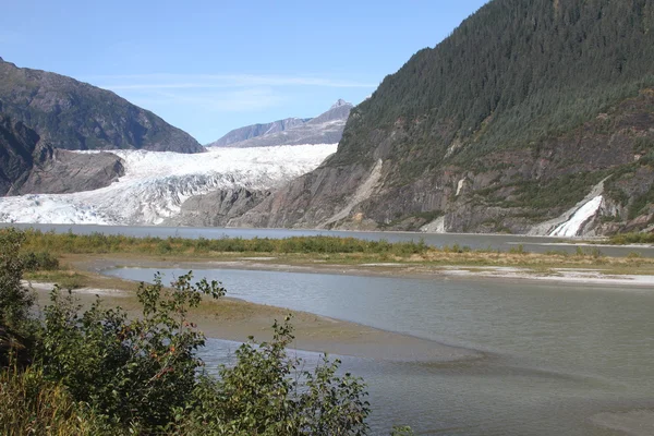 Mendenhall glacier; Juneau, Alaska — Stock Photo, Image