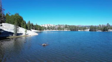 Utica Gölü 'nün havadan çekilmiş videosu.,