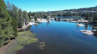 Alpine Gölü, Kaliforniya 'nın hava görüntüsü