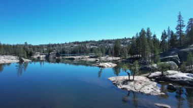 Alpine Gölü, Kaliforniya 'nın hava görüntüsü