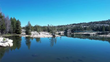 Alpine Gölü, Kaliforniya 'nın hava görüntüsü