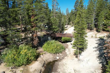 Kaliforniya 'daki Alp Gölü' nün havadan çekilmiş fotoğrafı