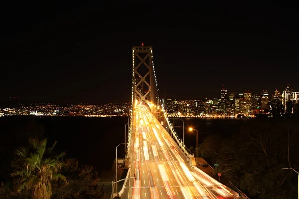 Gece San Francisco Körfezi Köprüsü
