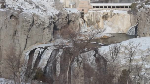 Shoshone watefall, södra idaho — Stockvideo