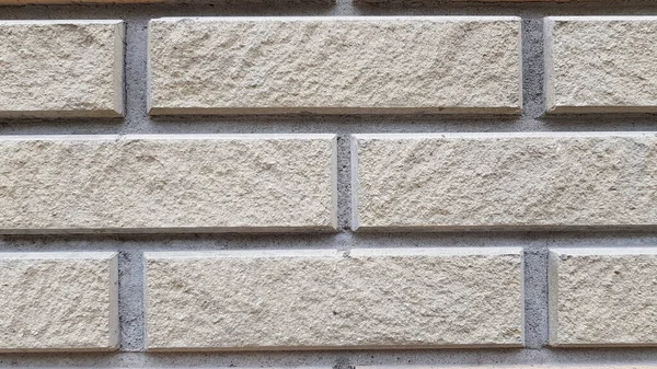 Proste Prostokątne Ceglane Tło Teksturowane Cegły Szorstkiej Powierzchni Cementu Budynek — Zdjęcie stockowe