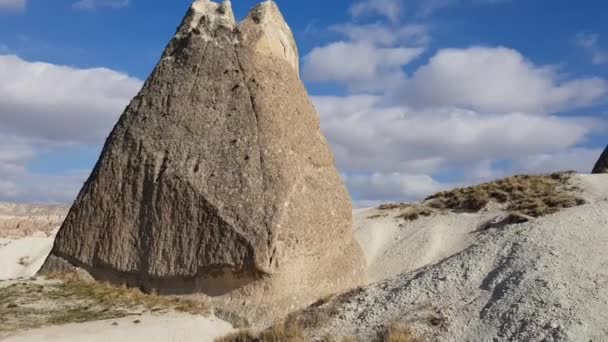 Úžasné sopečné skály Cappadocia krajiny — Stock video