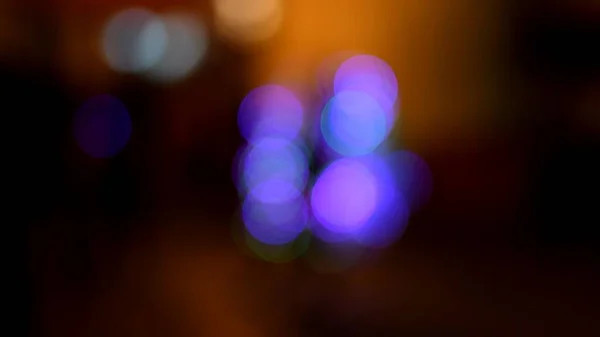 Defokus světla bokeh rozmazané pozadí. Noční pozadí — Stock fotografie