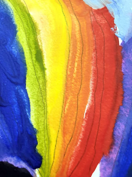 Textura de pintura arco iris sobre papel — Foto de Stock