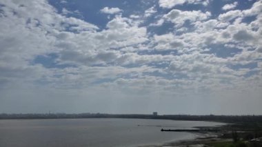 Pan view Kuialnyk Manzarası Ukrayna 'da