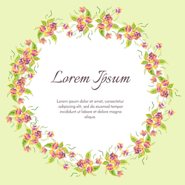 Wedding floral template collection.Wedding invitation