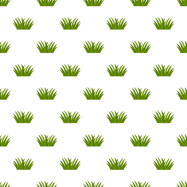 Frühling nahtlose Muster mit grünen Natur flachen Grasvektor. — Stockvektor