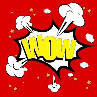 Popüler sanat stil vektör çizim konuşma balonu.