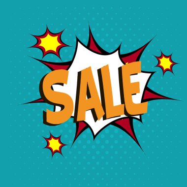 Pop sanat konuşma balonu vektör çizim.