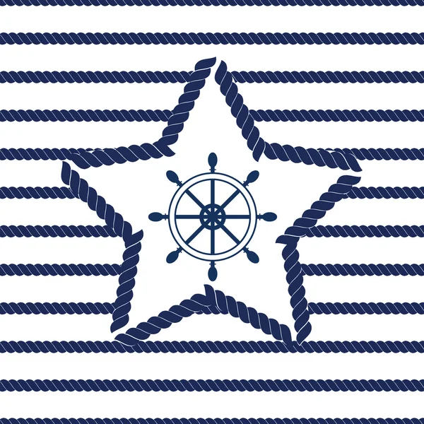 Conjunto de patrones marinos y náuticos sin costura. Ilustración vectorial . — Archivo Imágenes Vectoriales