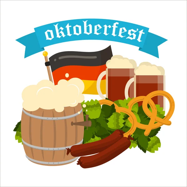 Oktoberfest transparent uroczysty wektor wzór — Wektor stockowy