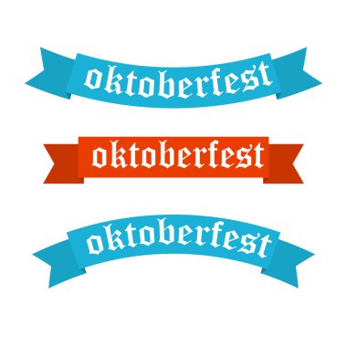 Oktoberfest afiş Bavyera renkleri vektör.