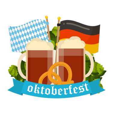 Festival Oktoberfest afiş vektör