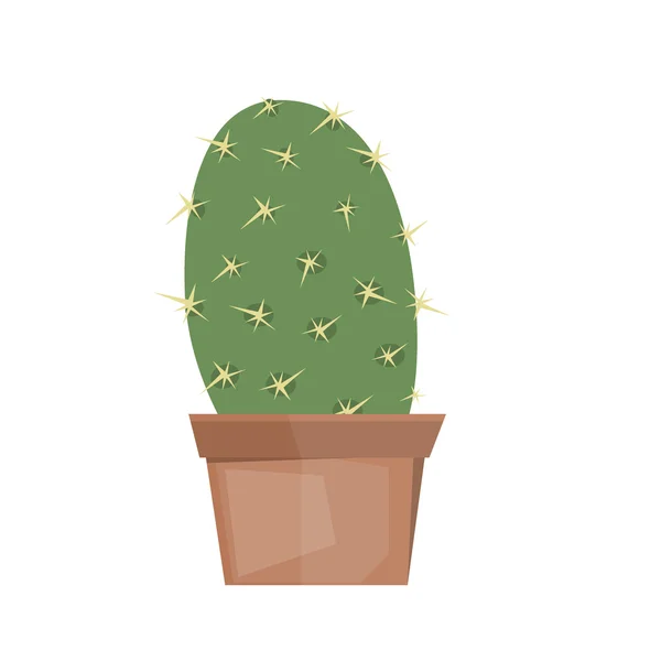 Vector aislado de cactus sobre fondo blanco . — Vector de stock