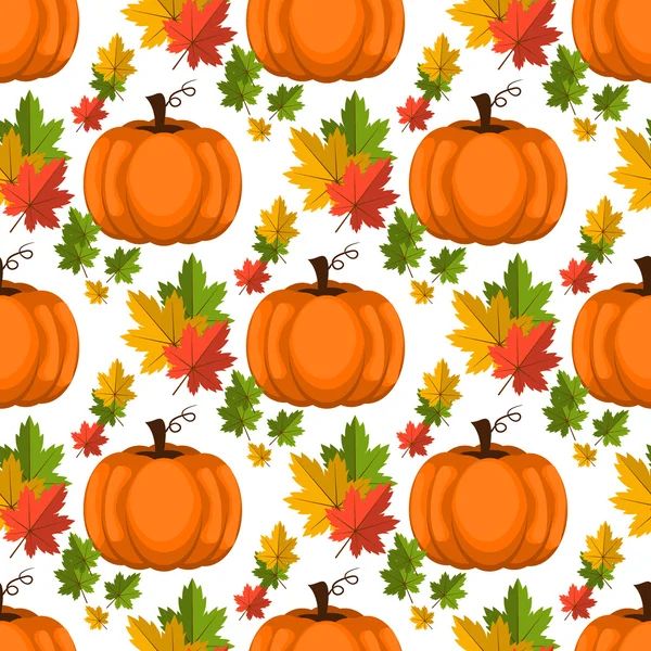 Halloween seamless pattern. Background with pumpkin. — Stock Vector