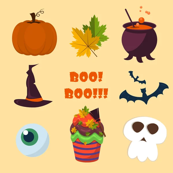 Collection de symboles Halloween. — Image vectorielle