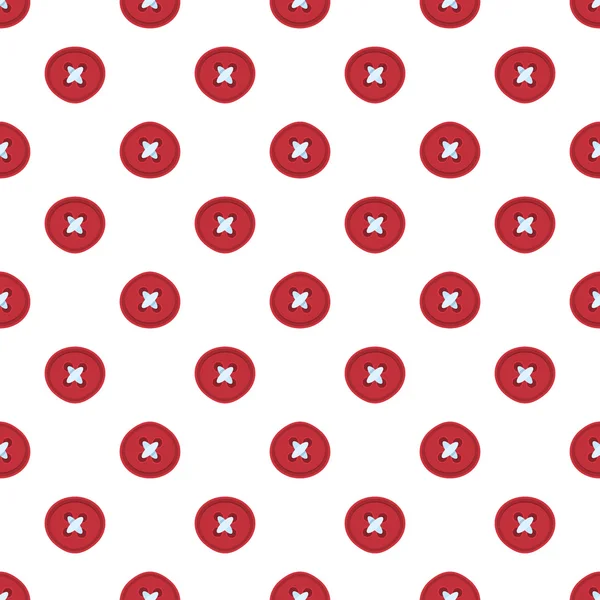 かわいいボタンのシームレスなパターン背景 — ストックベクタ