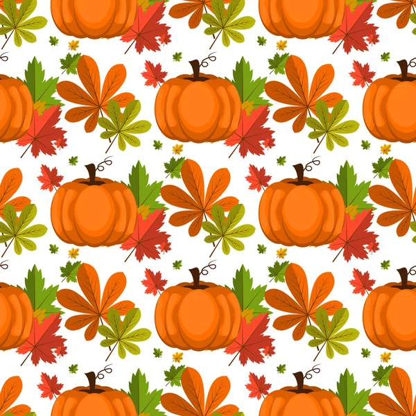Halloween seamless pattern. Background with pumpkin. — Stock Vector