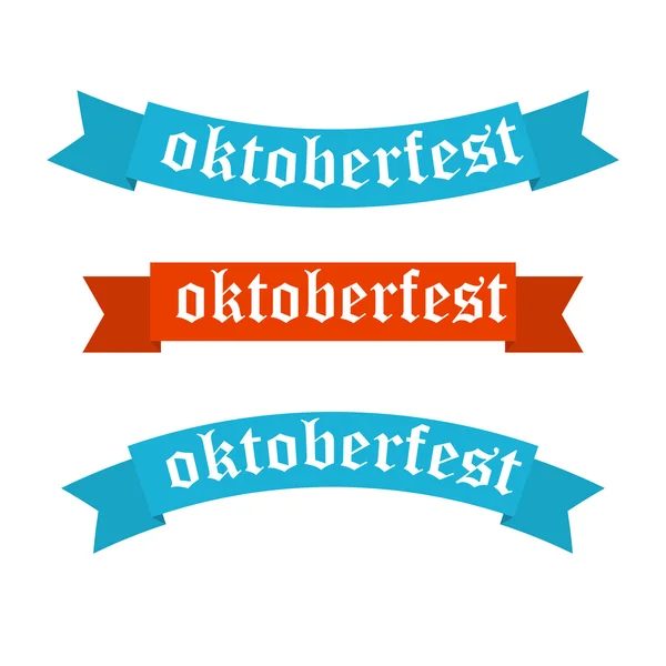 Oktoberfest banners i bayerska färger . — Stockfoto