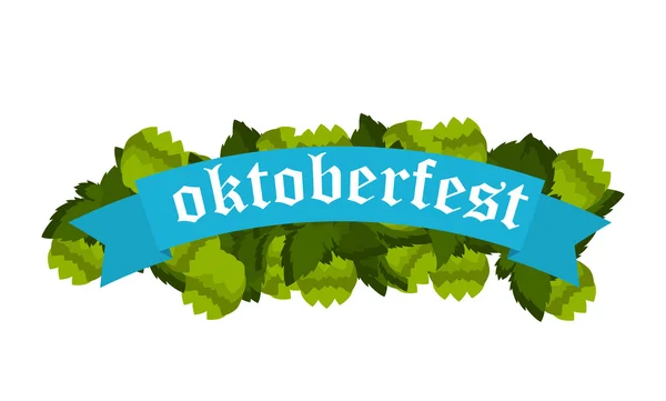 Oktoberfest afiş Bavyera renkleri . — Stok fotoğraf