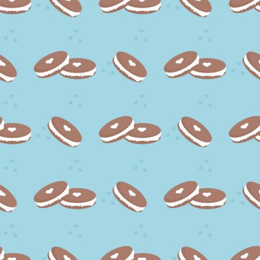 Kusursuz makaron desenleri. Macaroon arkaplanı