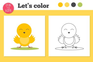 Kolay eğitim alan anaokulu öğrencileri için boyama kitabı.