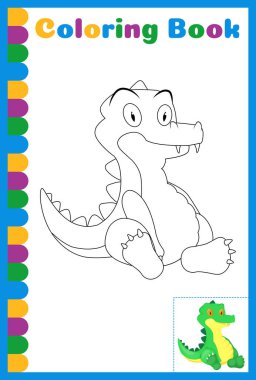 Kolay eğitim alan anaokulu öğrencileri için boyama kitabı.