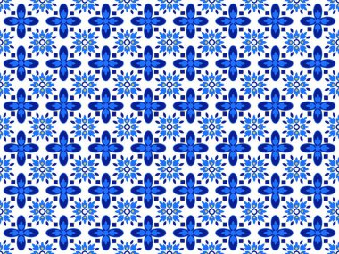 Azulejos Portekiz fayans deseni, Lizbon dikişsiz çivit mavisi fayanslar, klasik geometrik seramik, İspanyol vektör arkaplan. Fas geometrik iç döşemesi. Azulejo Fas duvar kağıdı