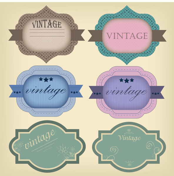 Красивый лейбл в винтажном стиле ретро
