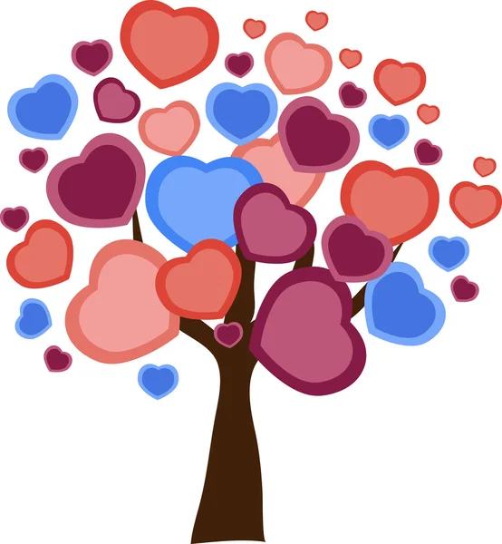 Aşk Ağacı — Stok Vektör