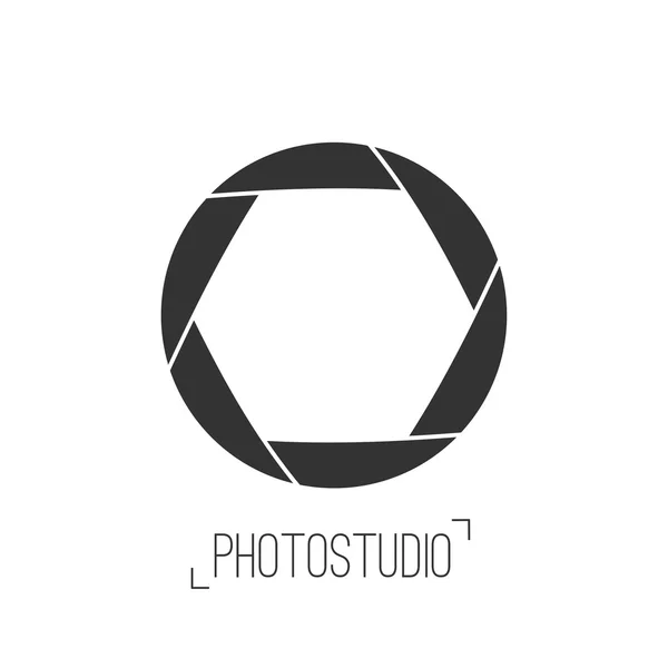 Photo studio logo oraz wizytówki szablon. — Wektor stockowy