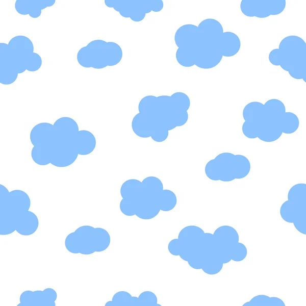 Seamless pattern baby  background  with clouds — Stockvector