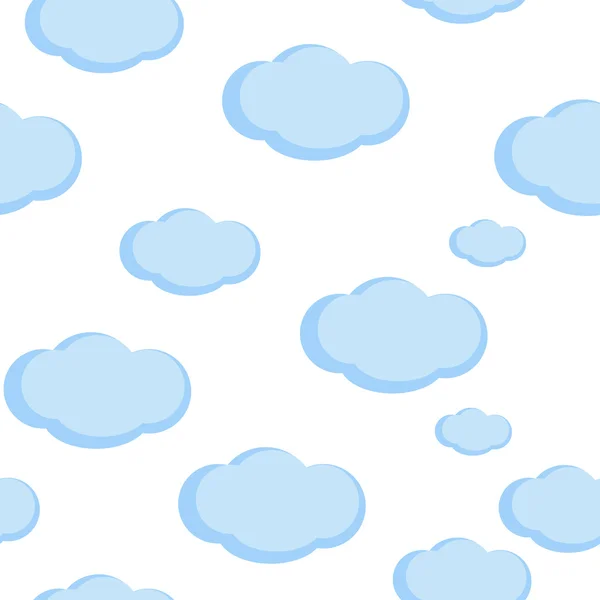 Seamless pattern baby  background  with clouds — Stockvector