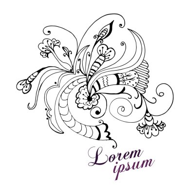 Doodles abstract decorative sketch vector background