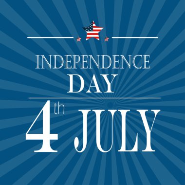 Happy 4th of July - Independence Day Vector Design - July 