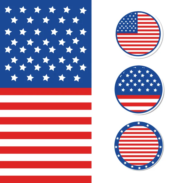 Happy 4th of July - Independence Day Vector Design - July — Wektor stockowy