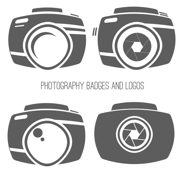 写真のロゴのテンプレートのベクター コレクション。Photocam ロゴタイプ。写真のビンテージ バッジとアイコン。写真ラベル. — ストックベクタ