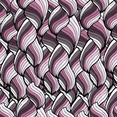 Dikişsiz soyut çizilmiş desen, arka plan dalgalar. Duvar kağıdı, desen dolgularını, web sayfası arka planı, yüzey dokuları için kullanılabilir