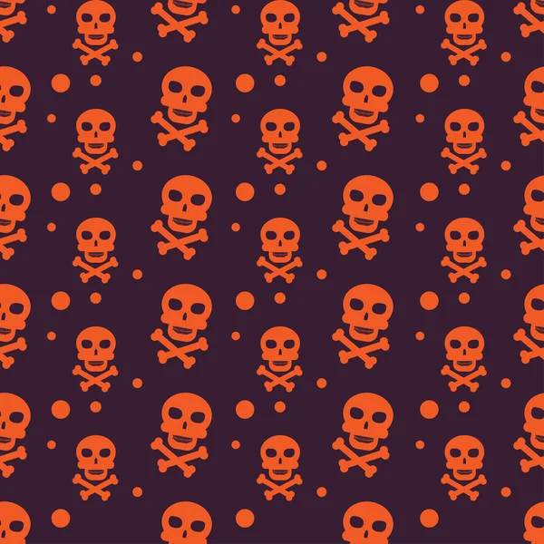 Fröhlicher Halloween-Hintergrund. nahtloses Muster. Vektorillustration. Kollektion nahtloser Muster in den traditionellen Urlaubsfarben. — Stockvektor