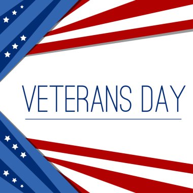 Stil vektör ABD bayrağı. Yaratıcı soyut mutlu Gaziler günü, Bağımsızlık günü, vektör çizim.