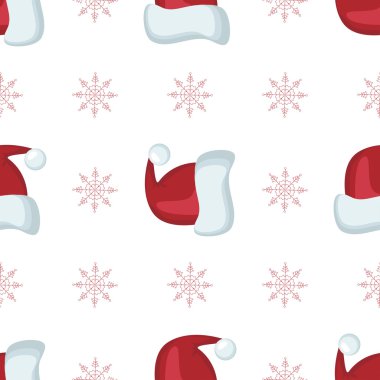 Xmas kartları ve hediye ambalaj kağıdı için Noel Dikişsiz desen vektör. Vintage öğeler