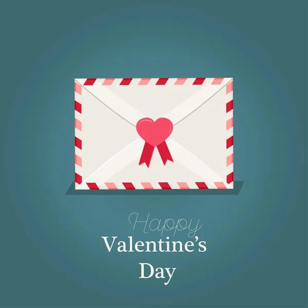 Greeting card Valentines day with red hearts . Perfect for decoration postcards, brochures, textiles — Stock vektor