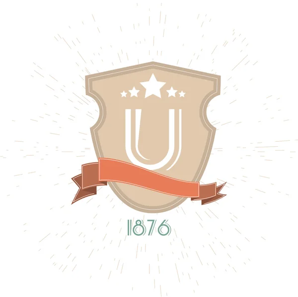 Emblemi universitari e simboli - isolato su sfondo bianco - Illustrazione vettoriale, Graphic Design modificabile per il vostro disegno. Logo dell'università — Vettoriale Stock