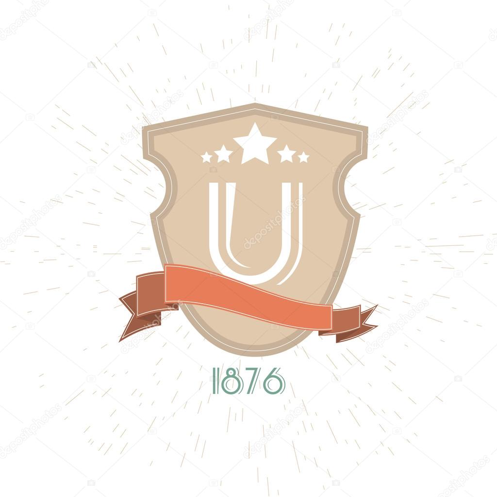 University Emblems And Symbols - Isolated On White Background - Vector Illustration, Graphic Design Editable For Your Design. University Logo 