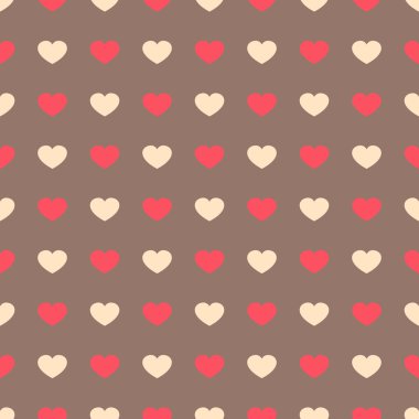 Cute retro soyut seamless modeli. Dokular yüzey, duvar kağıdı, kapak dolgular, web sayfası arka planı kullanılabilir. Pembe, broun ve beyaz renk.